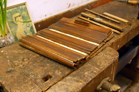 archiefkast tijdens restauratie